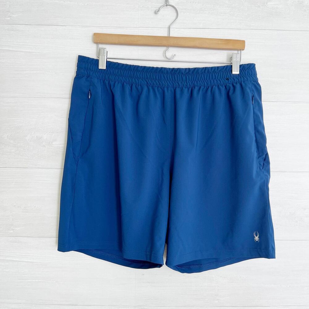 Spyder Active - Blue Pro WB shorts zip pockets, L